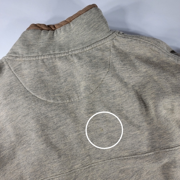 Cabelas Quarter Zip Buck Embroidered Sweater - Picture 6 of 7